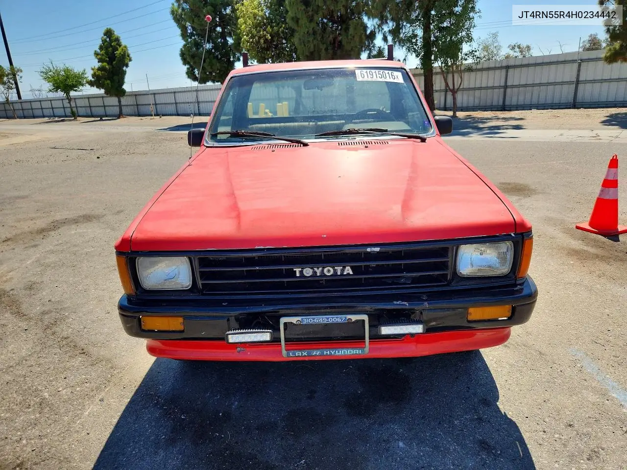1987 Toyota Pickup 1/2 Ton Rn55 VIN: JT4RN55R4H0234442 Lot: 61915016