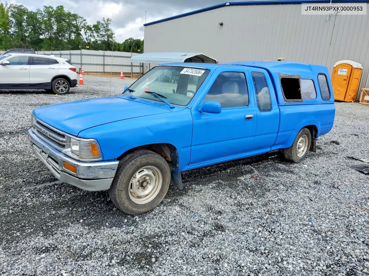 1989 Toyota Pickup Deluxe VIN: JT4RN93PXK0000953 Lot: 54752506