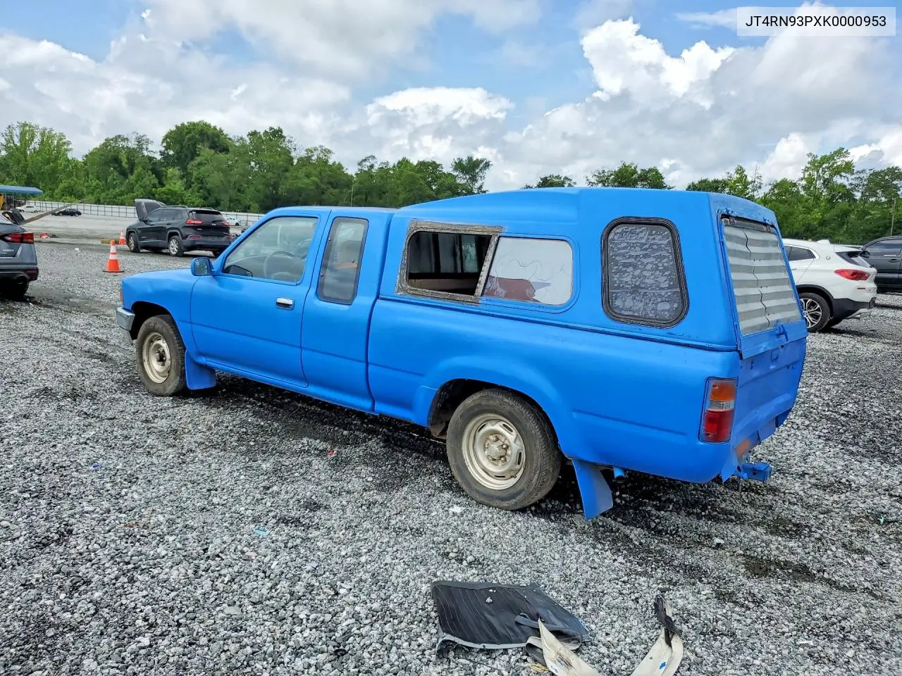 1989 Toyota Pickup Deluxe VIN: JT4RN93PXK0000953 Lot: 54752506