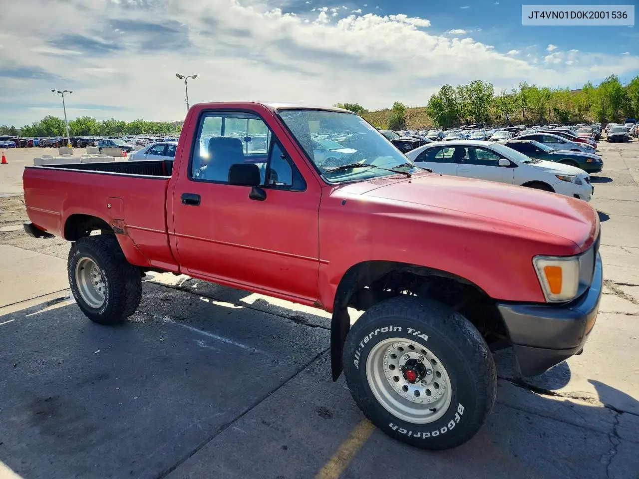 1989 Toyota Pickup 1/2 Ton Short Wheelbase Dlx VIN: JT4VN01D0K2001536 Lot: 60665656