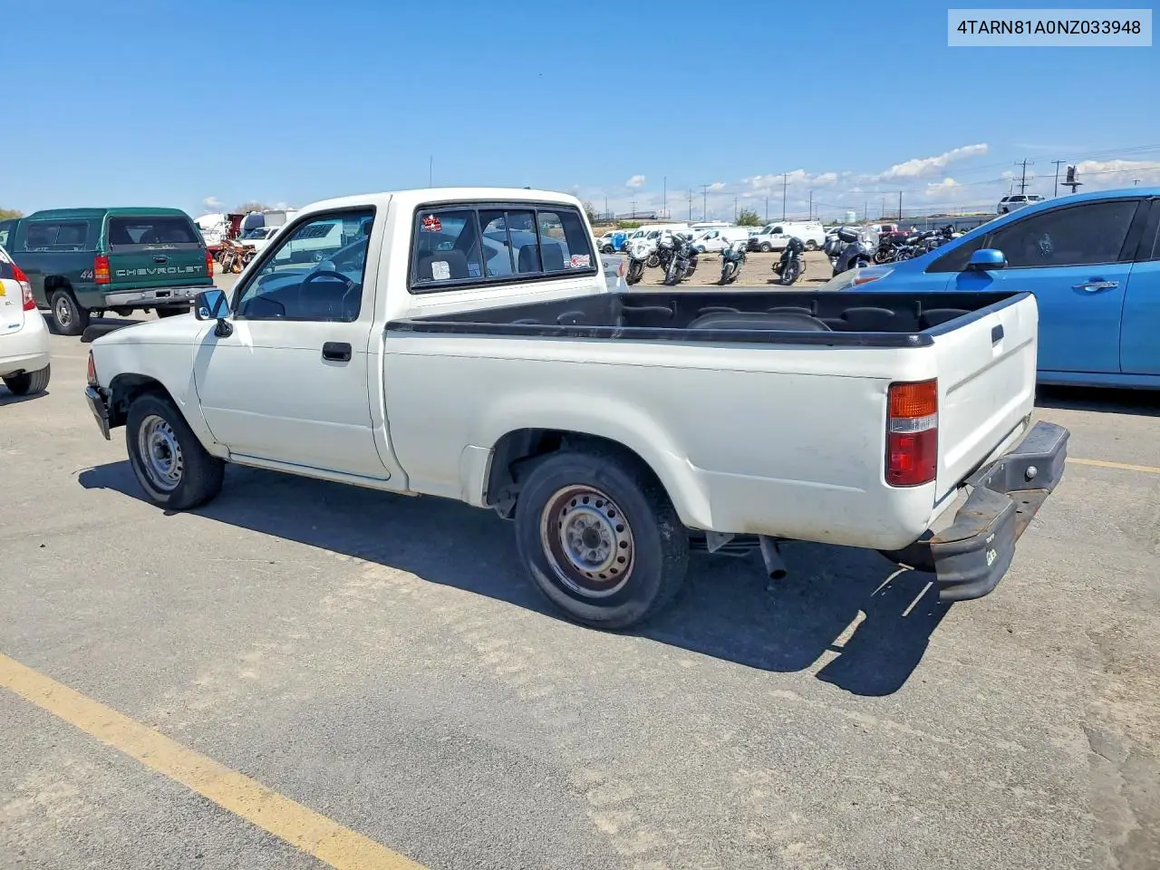 1992 Toyota Pickup Base VIN: 4TARN81A0NZ033948 Lot: 49678226