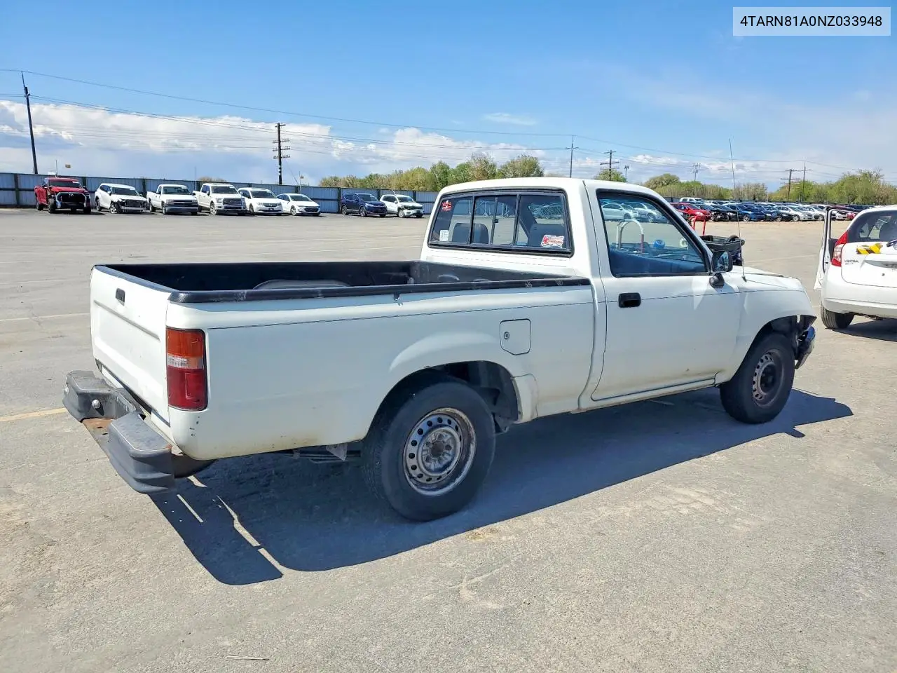 1992 Toyota Pickup Base VIN: 4TARN81A0NZ033948 Lot: 49678226