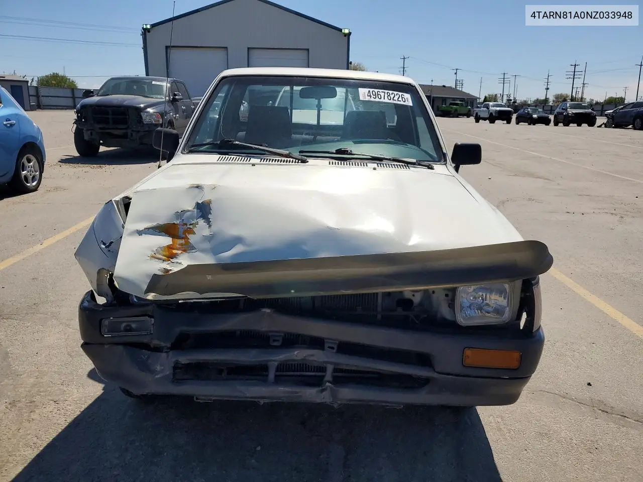 1992 Toyota Pickup Base VIN: 4TARN81A0NZ033948 Lot: 49678226