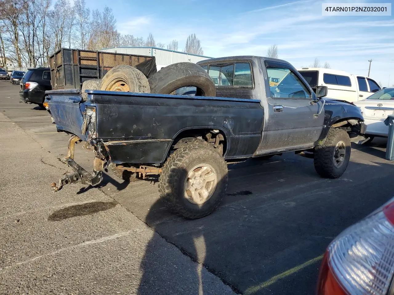 1992 Toyota Pickup 1/2 Ton Short Wheelbase Dlx VIN: 4TARN01P2NZ032001 Lot: 76208965