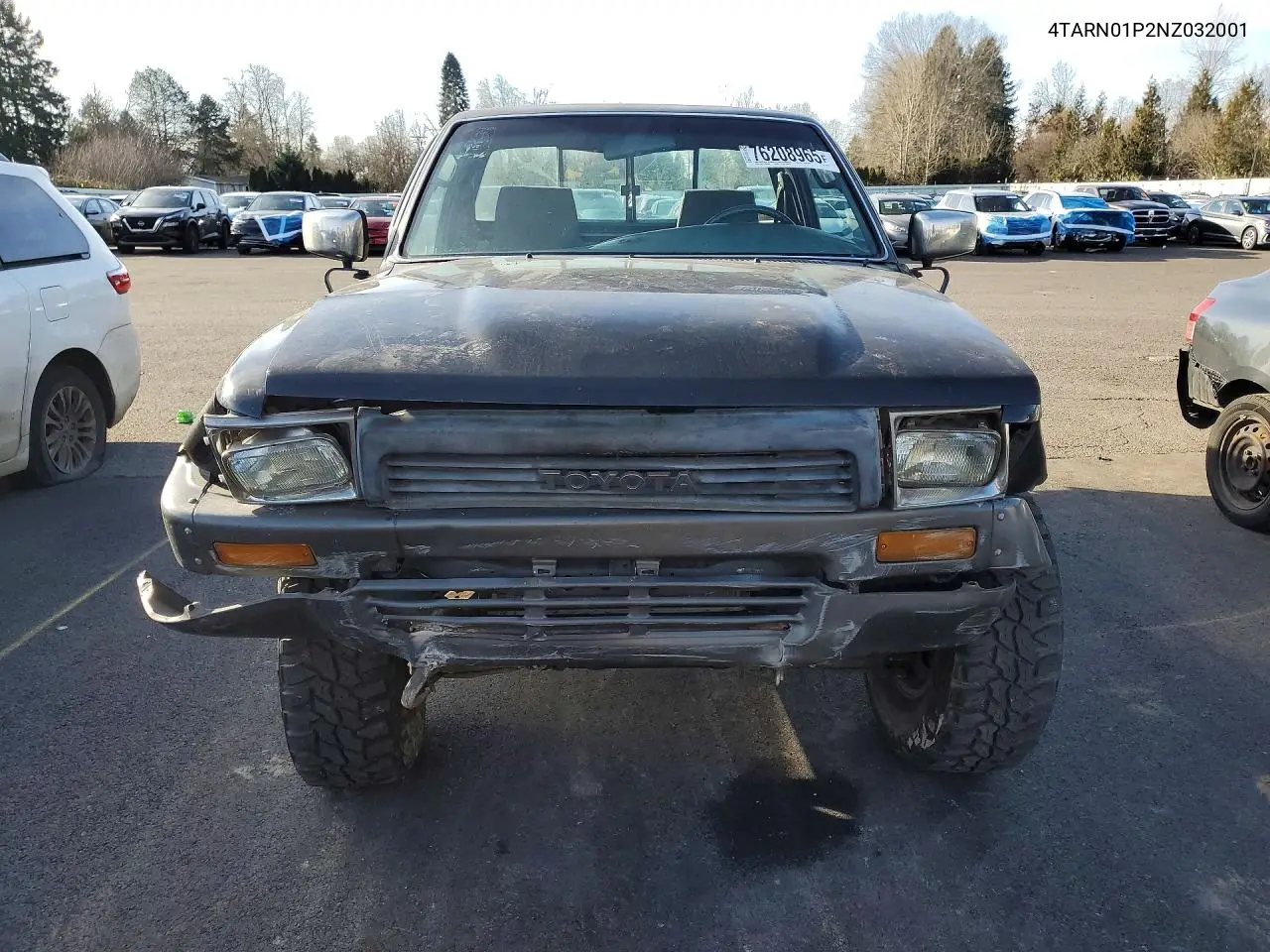 1992 Toyota Pickup 1/2 Ton Short Wheelbase Dlx VIN: 4TARN01P2NZ032001 Lot: 76208965