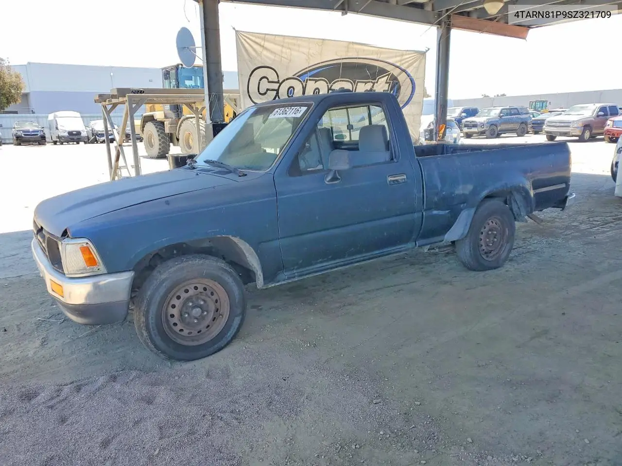 1995 Toyota Pickup 1/2 Ton Short Wheelbase Dx VIN: 4TARN81P9SZ321709 Lot: 61362116