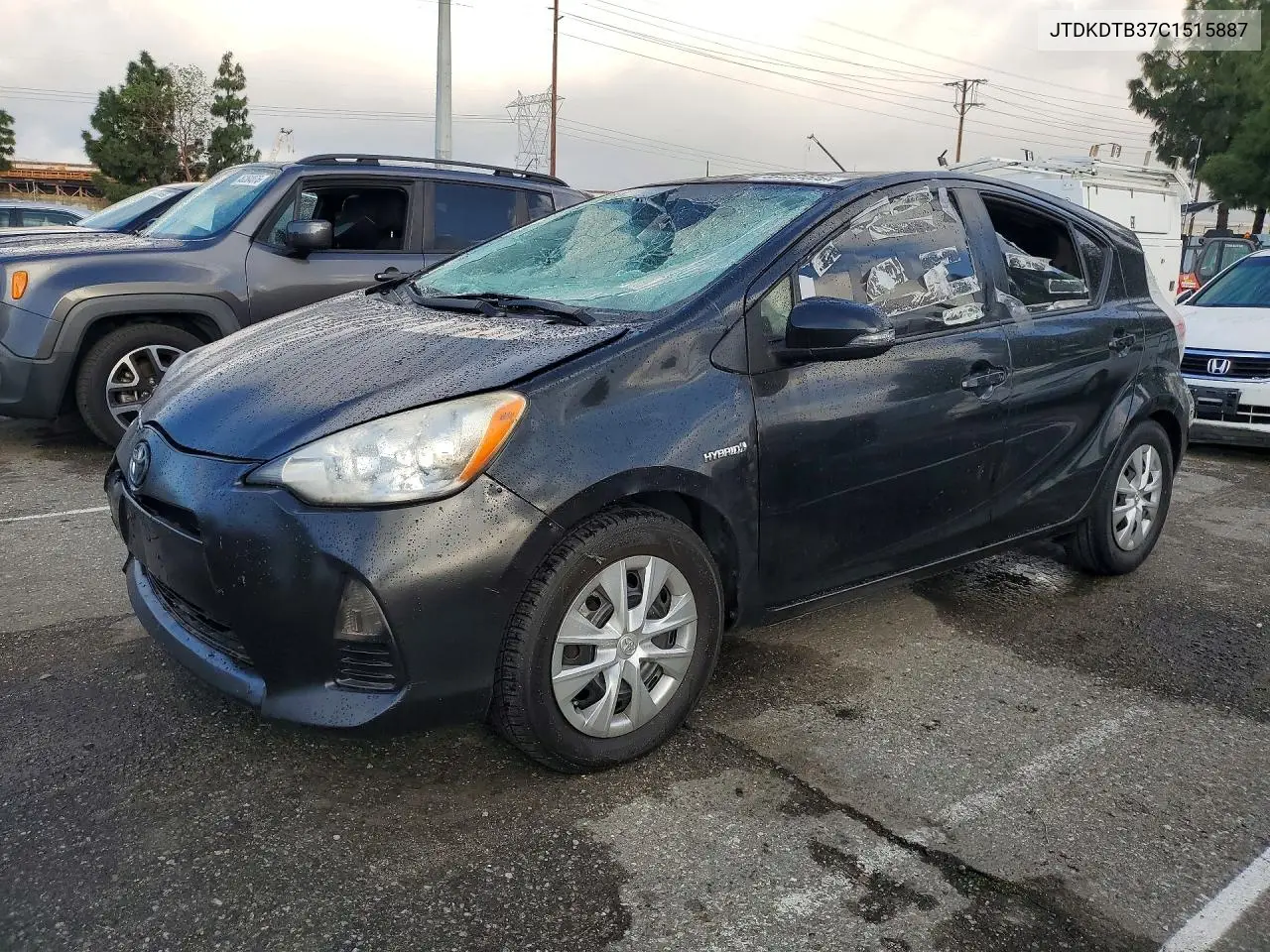2012 Toyota Prius C One VIN: JTDKDTB37C1515887 Lot: 52171866