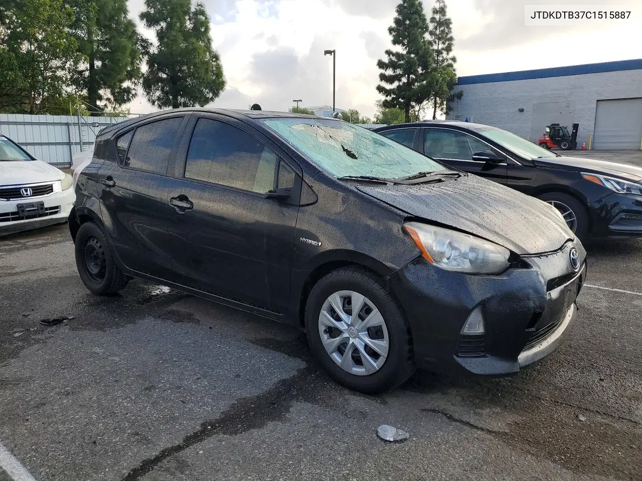 2012 Toyota Prius C One VIN: JTDKDTB37C1515887 Lot: 52171866