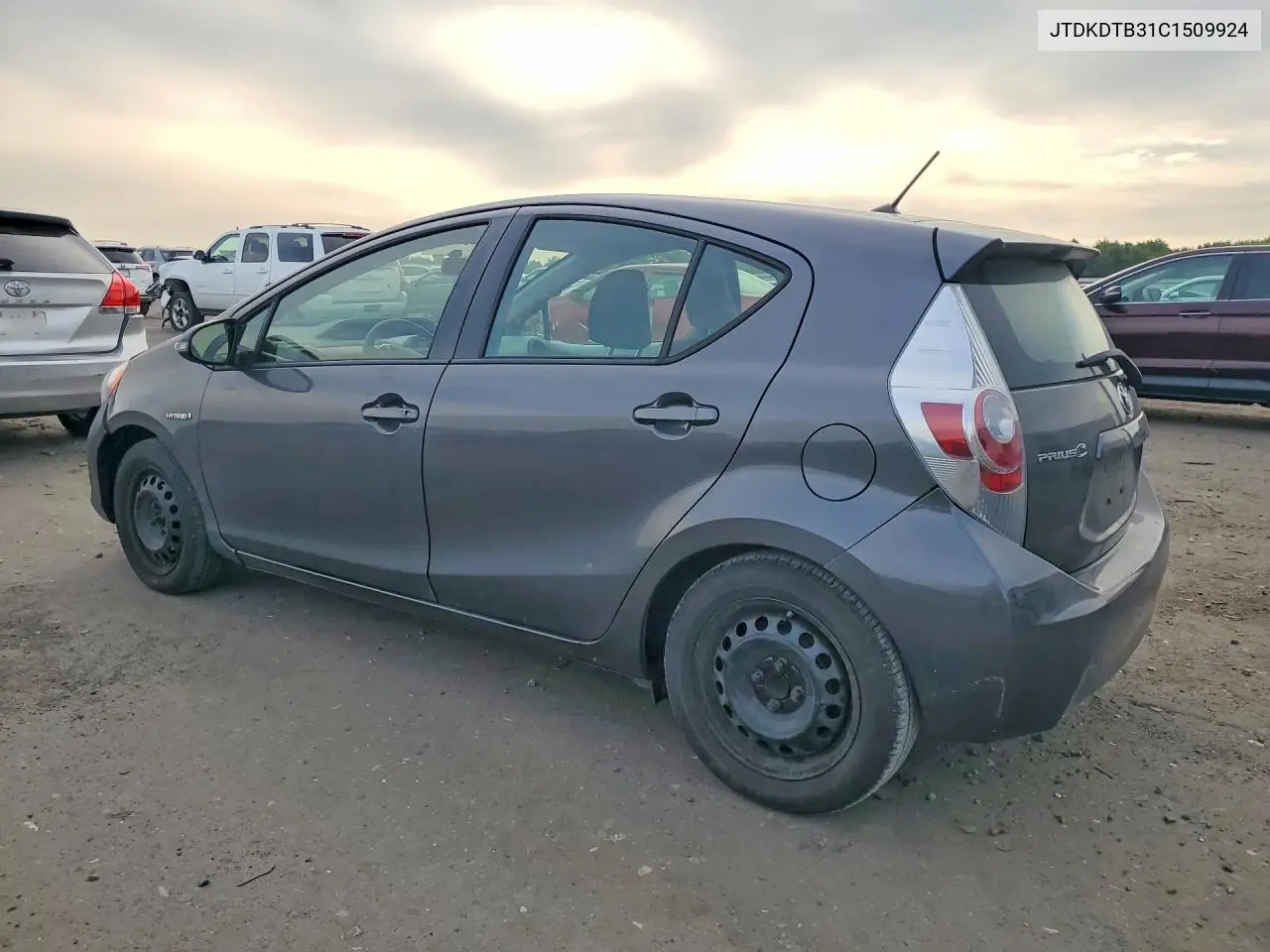 2012 Toyota Prius C Two VIN: JTDKDTB31C1509924 Lot: 58130466