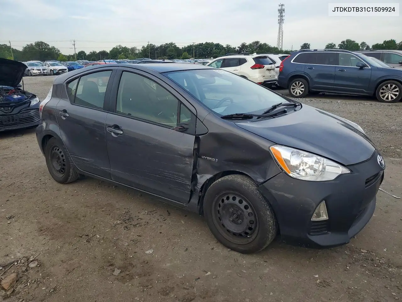 2012 Toyota Prius C Two VIN: JTDKDTB31C1509924 Lot: 58130466