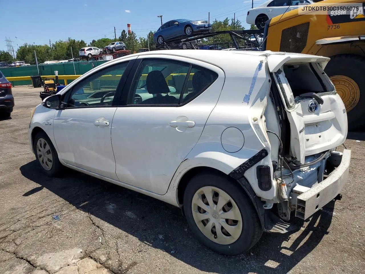 2012 Toyota Prius C Two VIN: JTDKDTB30C1506075 Lot: 59664046