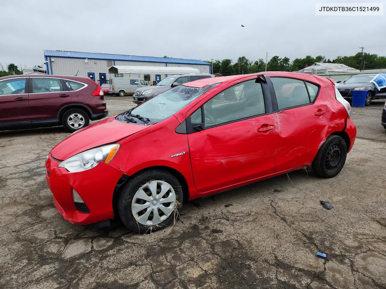2012 Toyota Prius C Three VIN: JTDKDTB36C1521499 Lot: 60069416