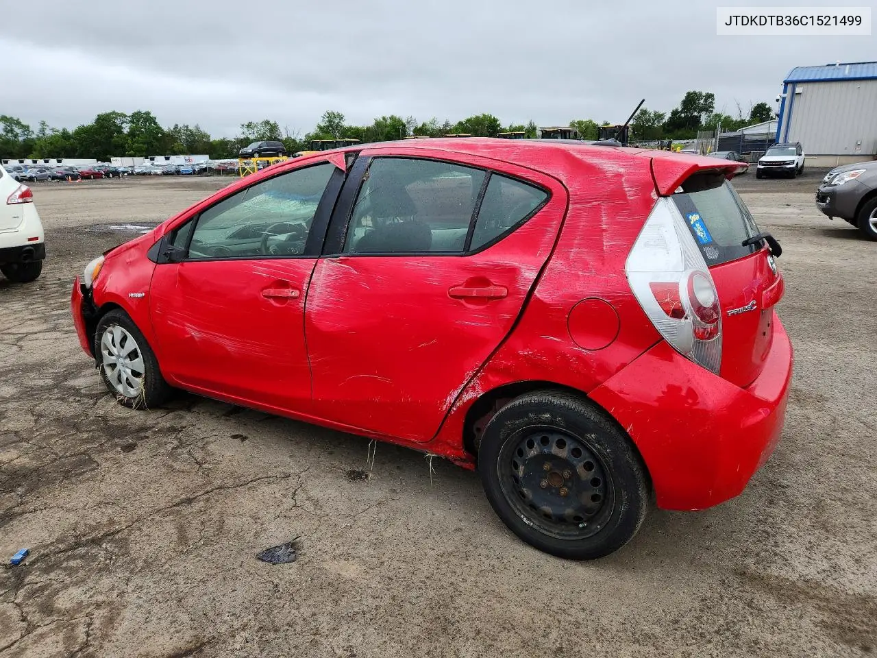 2012 Toyota Prius C Three VIN: JTDKDTB36C1521499 Lot: 60069416