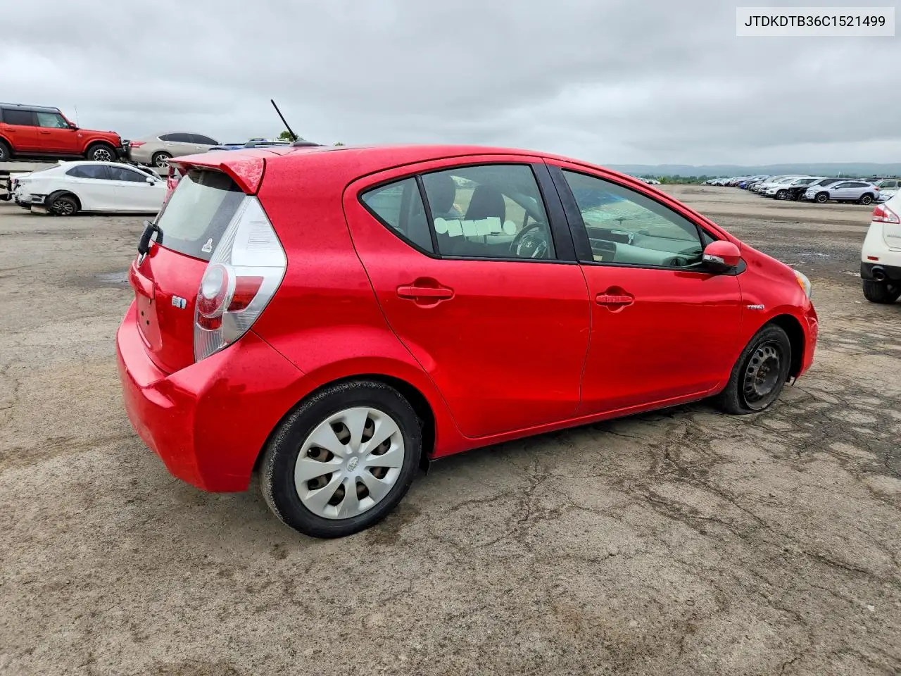 2012 Toyota Prius C Three VIN: JTDKDTB36C1521499 Lot: 60069416