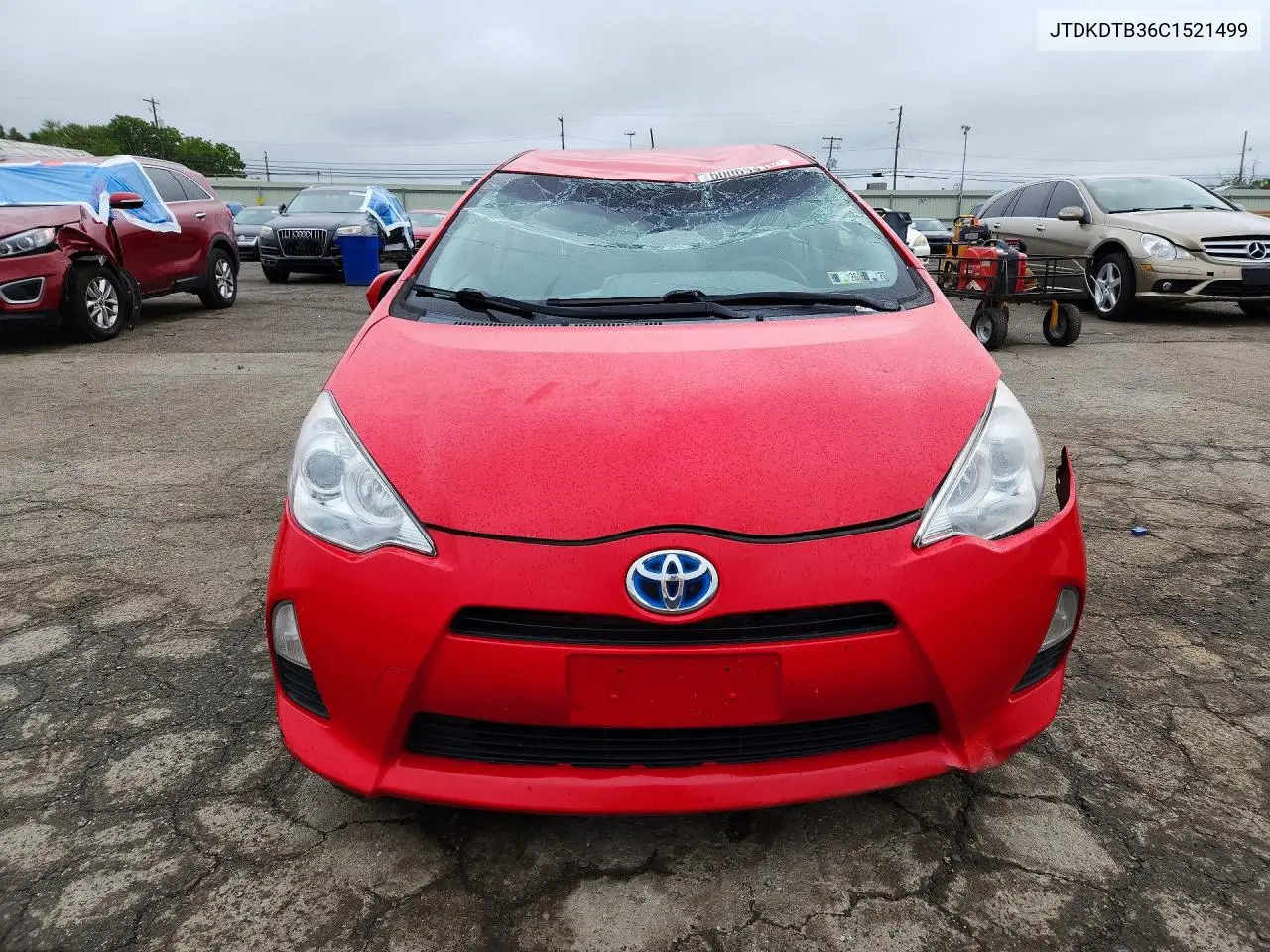2012 Toyota Prius C Three VIN: JTDKDTB36C1521499 Lot: 60069416
