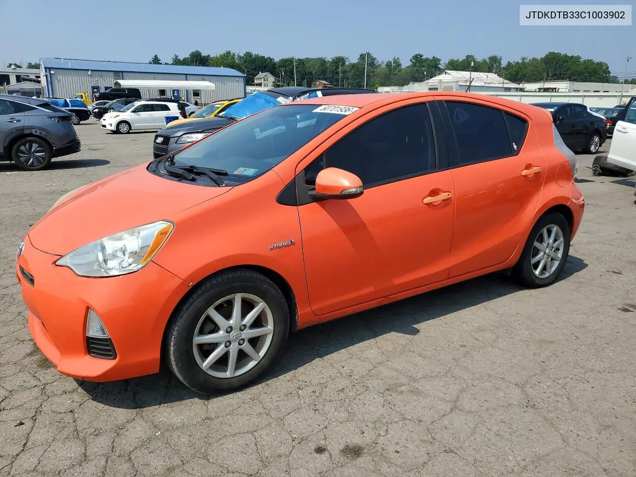 2012 Toyt Prius C VIN: JTDKDTB33C1003902 Lot: 60701936