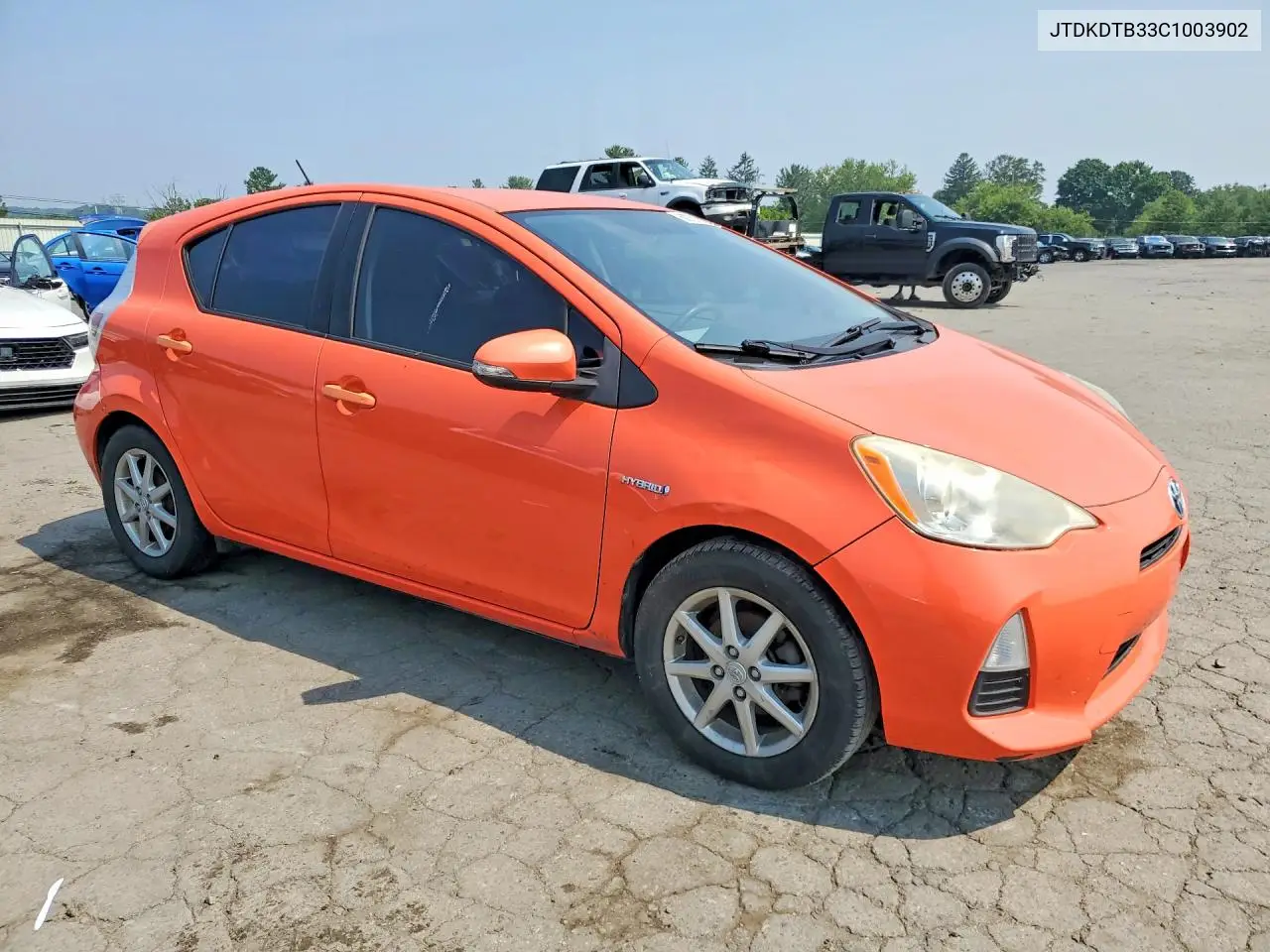 2012 Toyt Prius C VIN: JTDKDTB33C1003902 Lot: 60701936