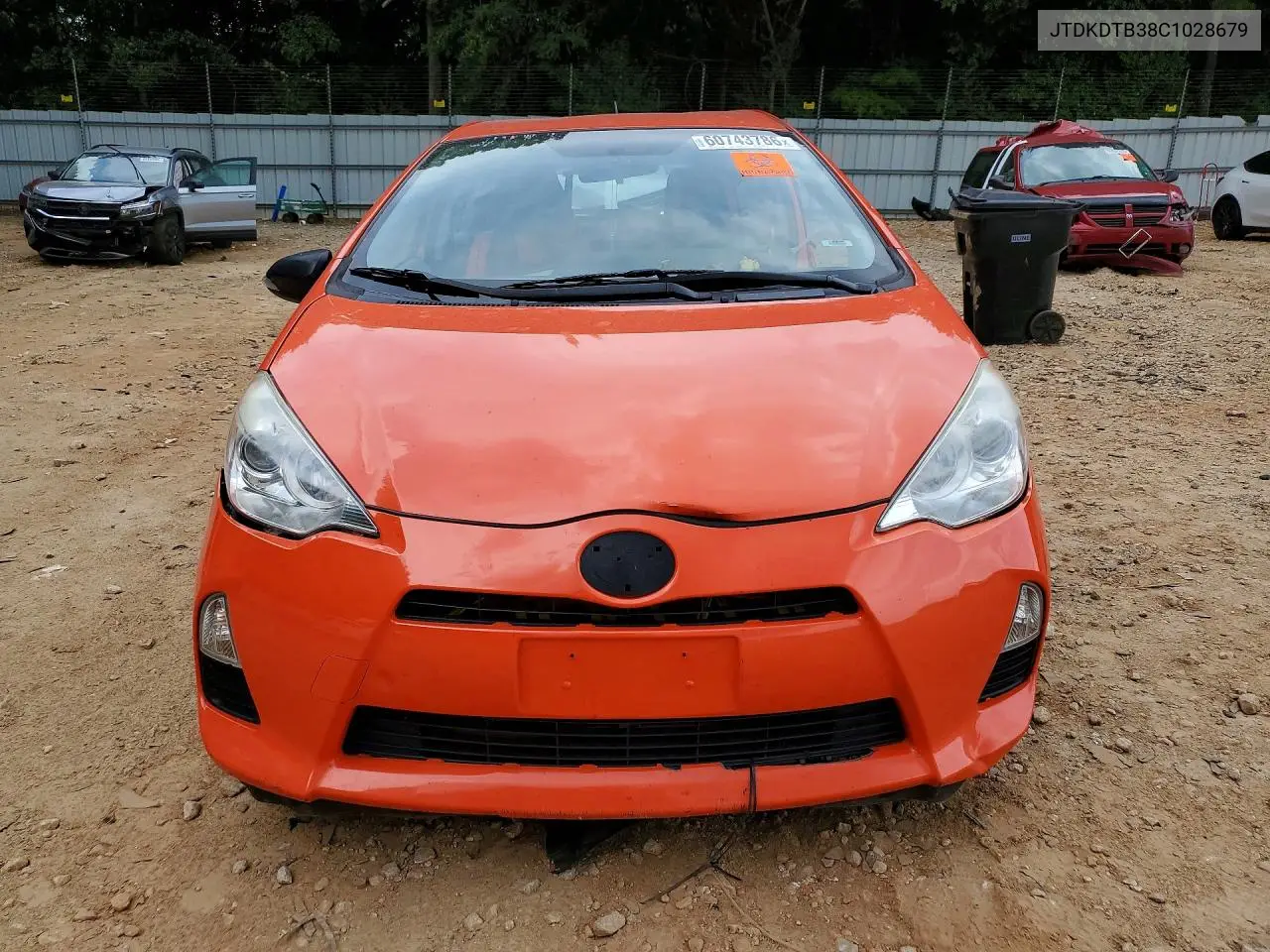 2012 Toyota Prius C Two VIN: JTDKDTB38C1028679 Lot: 60743786