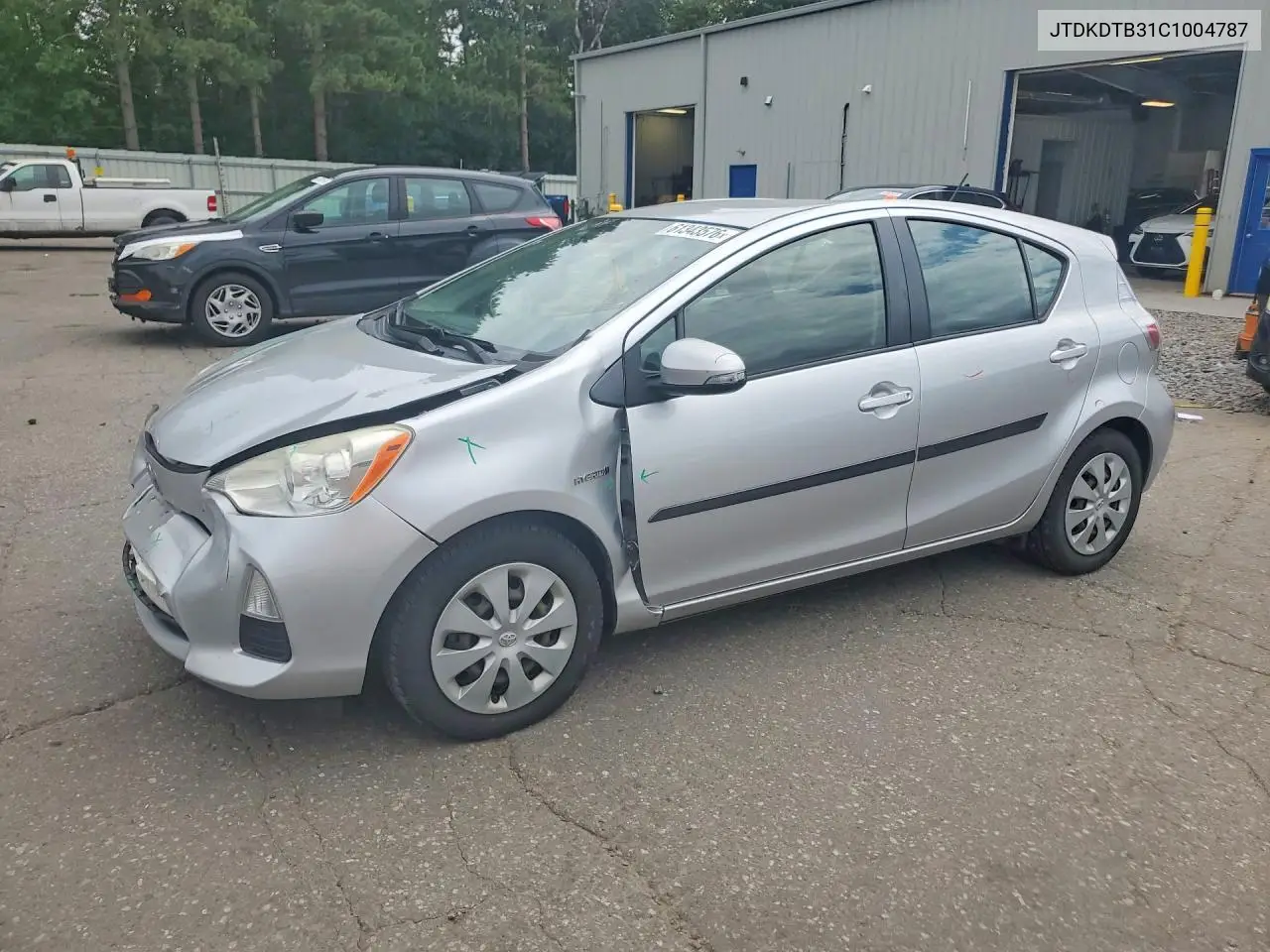 2012 Toyota Prius C Two VIN: JTDKDTB31C1004787 Lot: 61343576