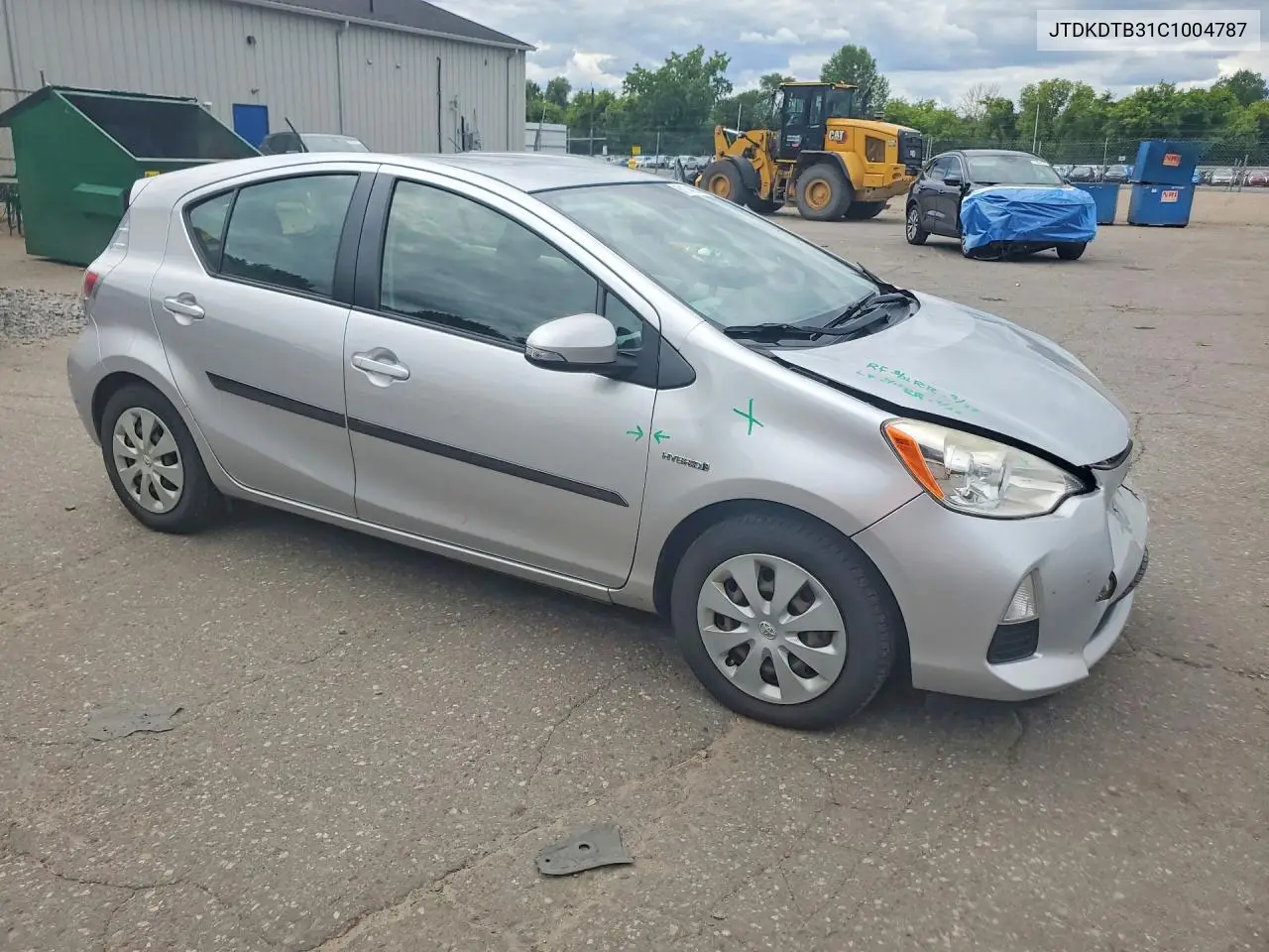 2012 Toyota Prius C Two VIN: JTDKDTB31C1004787 Lot: 61343576