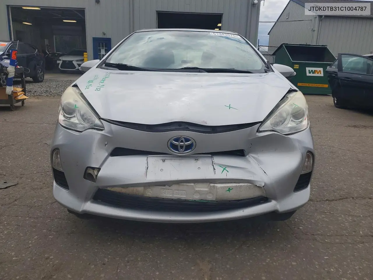 2012 Toyota Prius C Two VIN: JTDKDTB31C1004787 Lot: 61343576