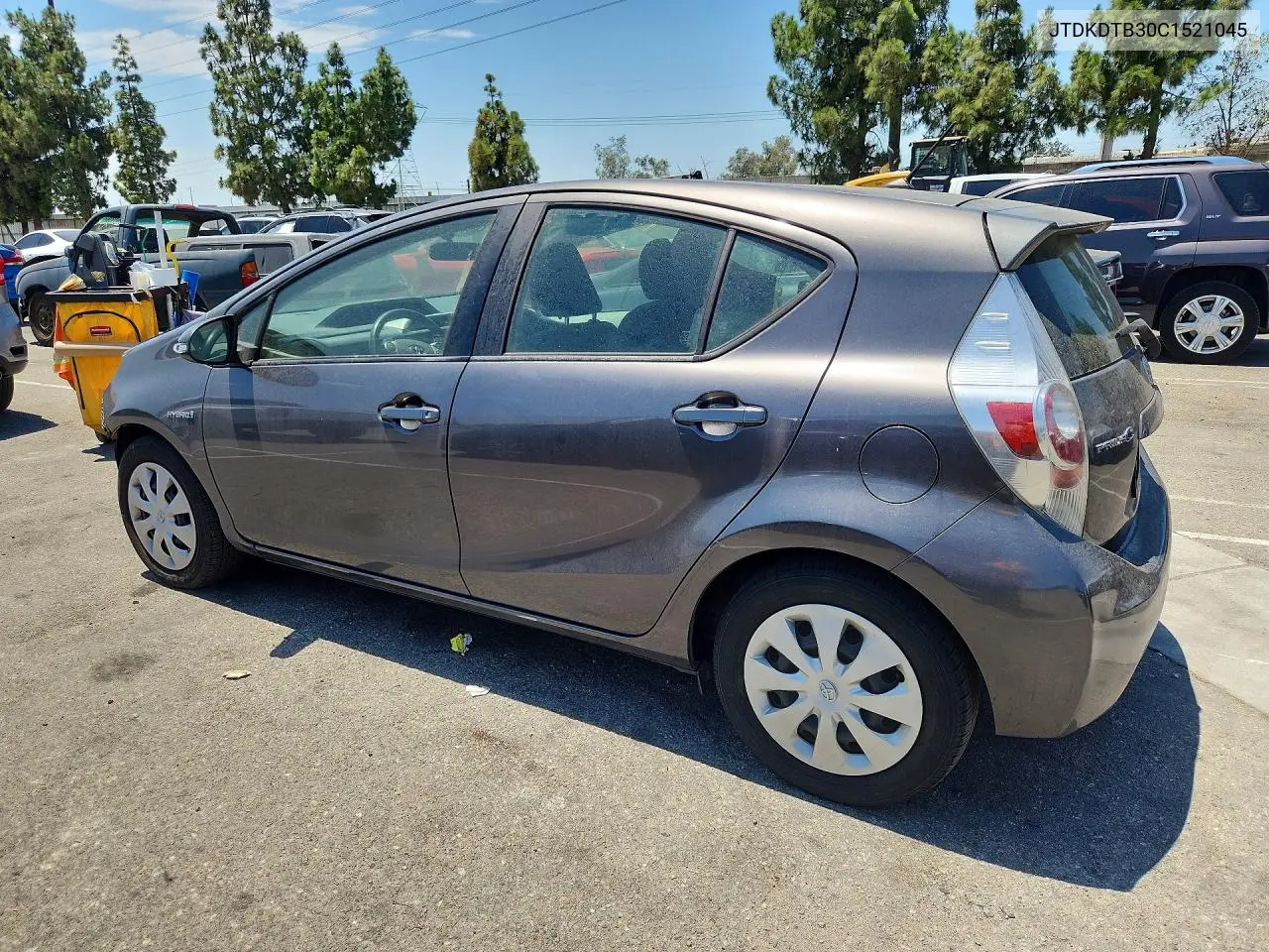 2012 Toyota Prius C Two VIN: JTDKDTB30C1521045 Lot: 61577336