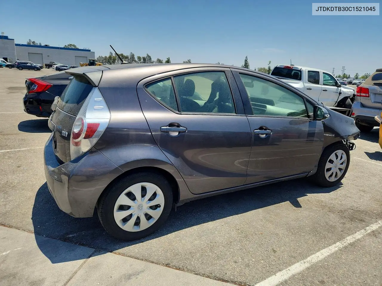 2012 Toyota Prius C Two VIN: JTDKDTB30C1521045 Lot: 61577336