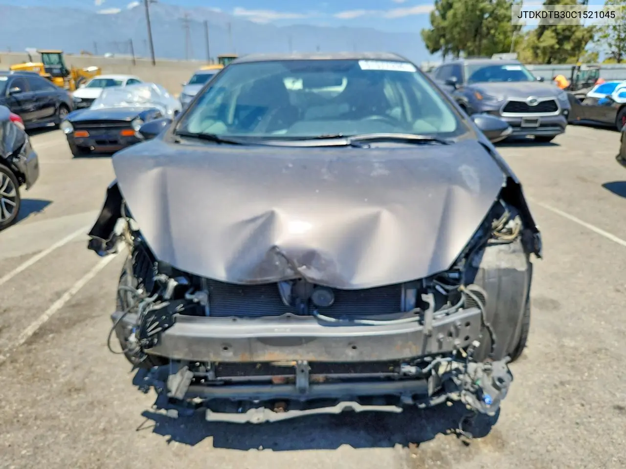 2012 Toyota Prius C Two VIN: JTDKDTB30C1521045 Lot: 61577336