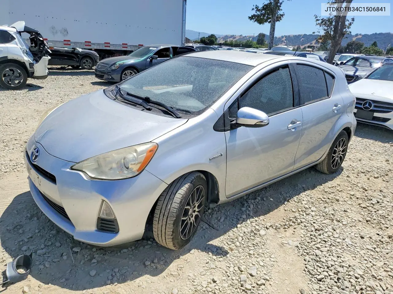 2012 Toyota Prius C Three VIN: JTDKDTB34C1506841 Lot: 61772686