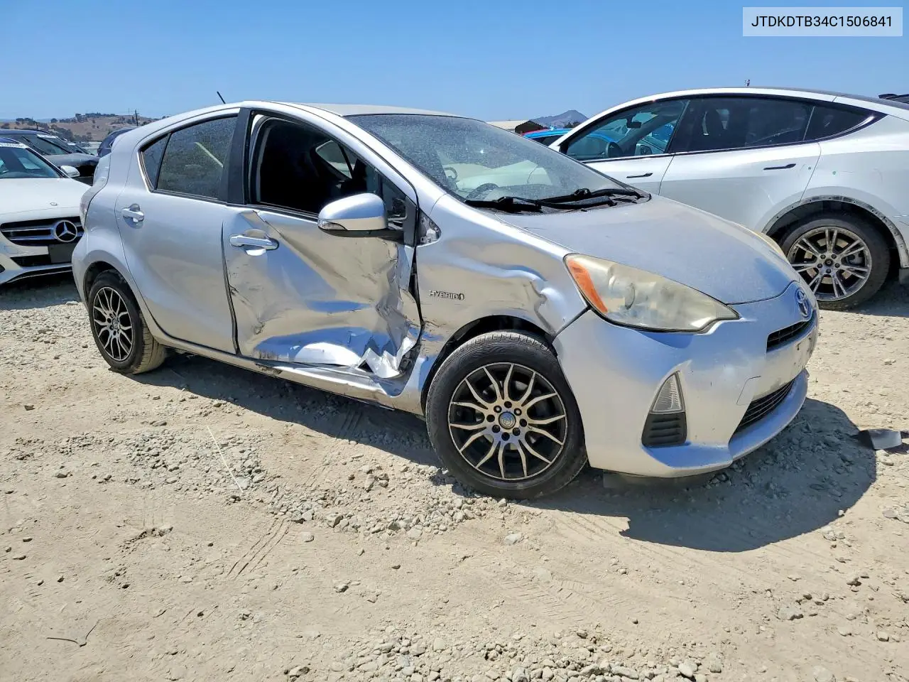 2012 Toyota Prius C Three VIN: JTDKDTB34C1506841 Lot: 61772686