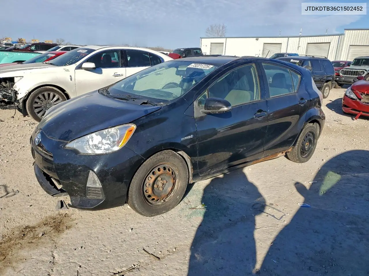 2012 Toyota Prius C VIN: JTDKDTB36C1502452 Lot: 73221725