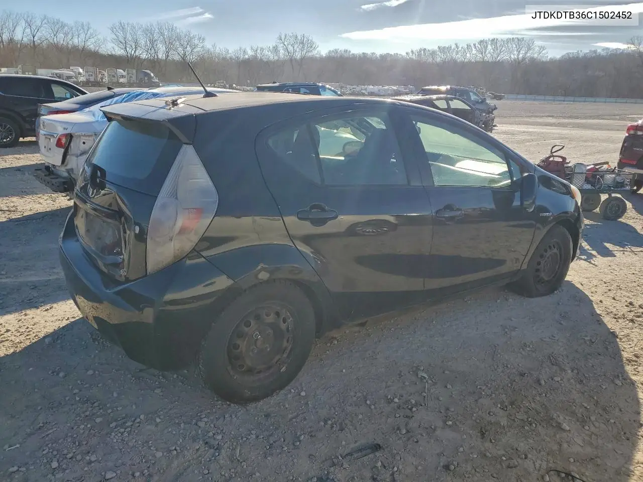 2012 Toyota Prius C VIN: JTDKDTB36C1502452 Lot: 73221725