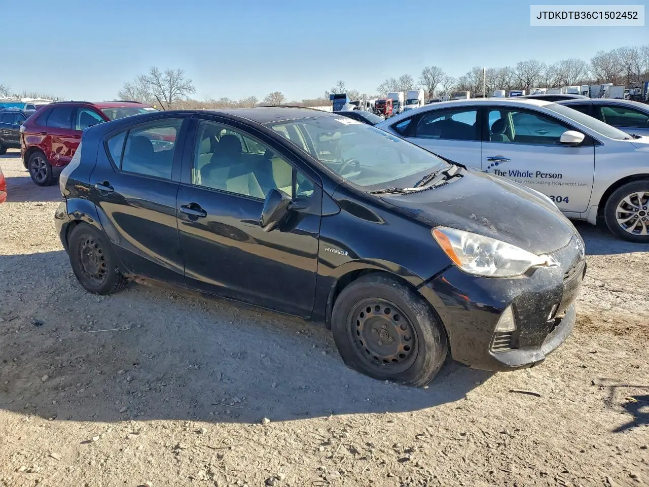 2012 Toyota Prius C VIN: JTDKDTB36C1502452 Lot: 73221725