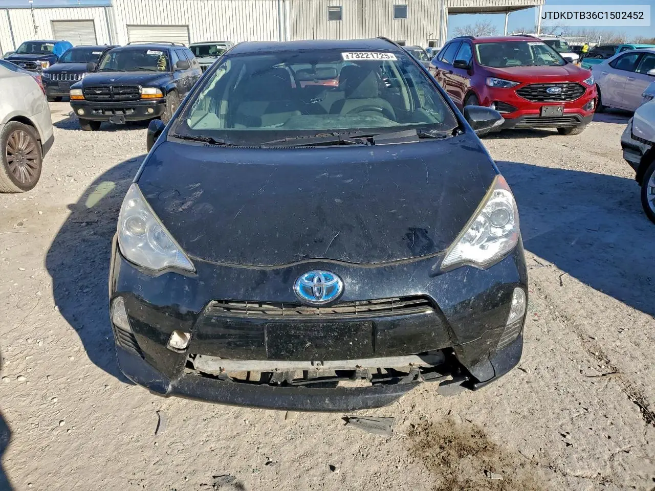 2012 Toyota Prius C VIN: JTDKDTB36C1502452 Lot: 73221725