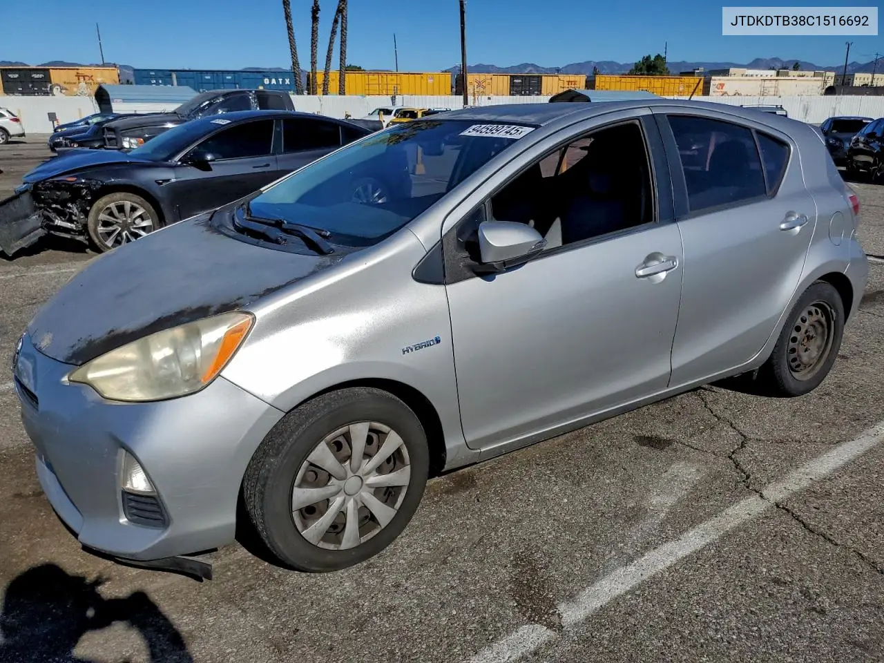 JTDKDTB38C1516692 2012 Toyota Prius C One