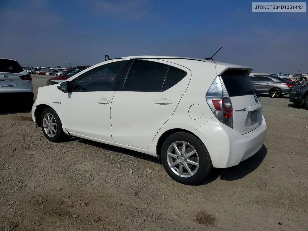 2013 Toyota Prius C Three VIN: JTDKDTB34D1051443 Lot: 55457156