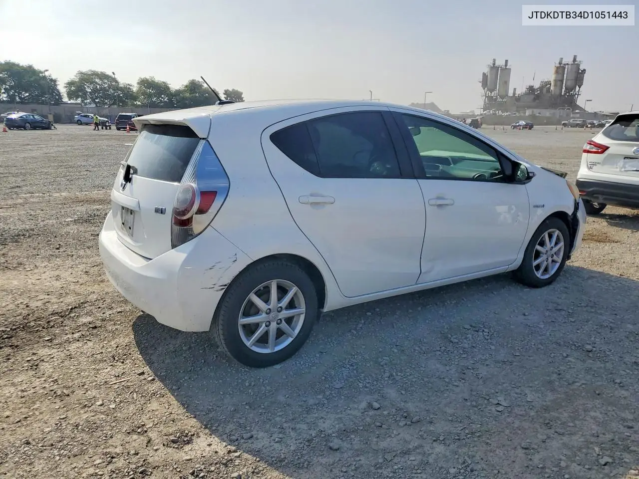 2013 Toyota Prius C Three VIN: JTDKDTB34D1051443 Lot: 55457156