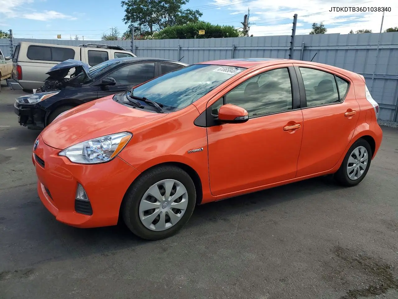 2013 Toyota Prius C Three VIN: JTDKDTB36D1038340 Lot: 61865846