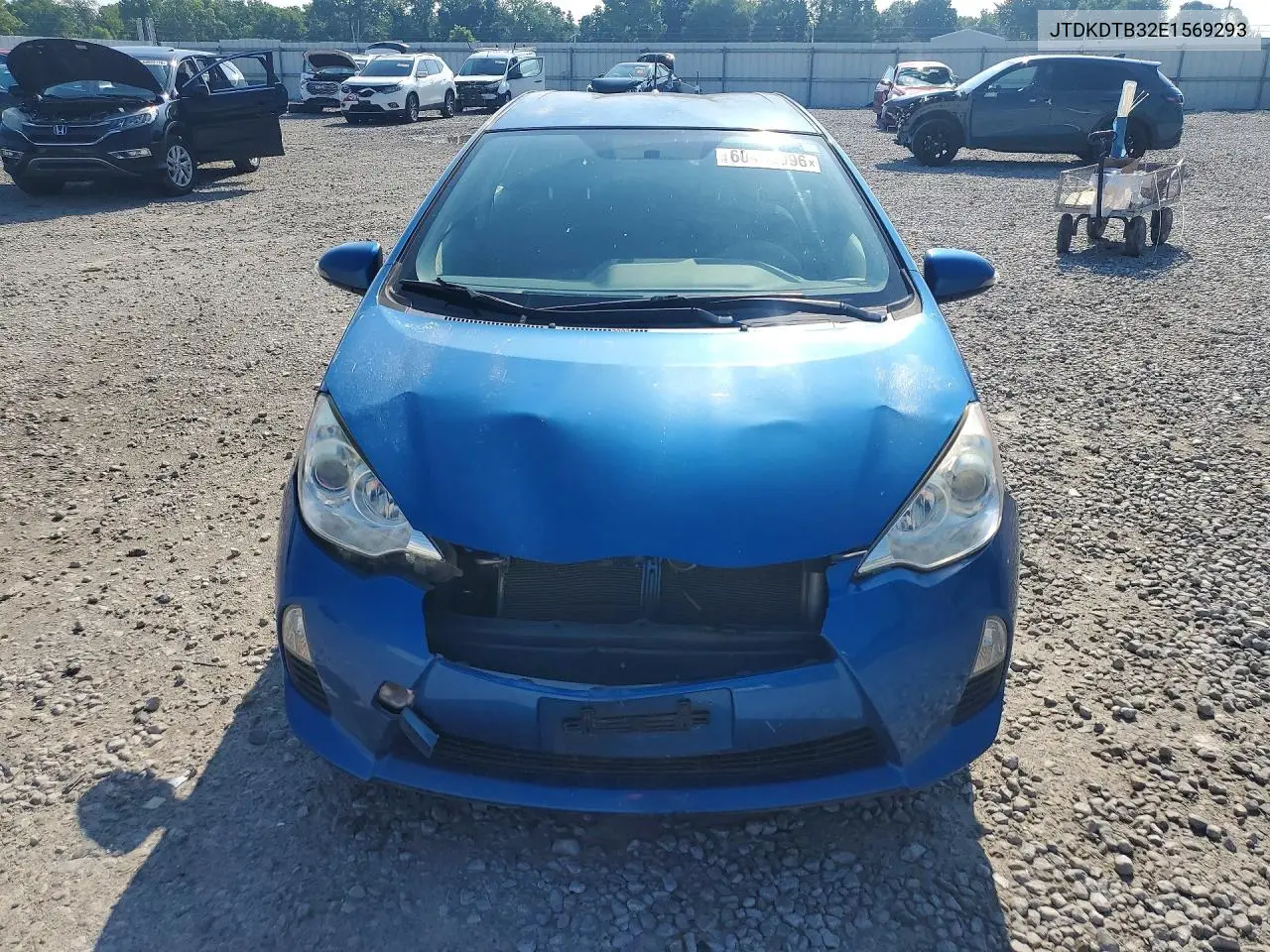 2014 Toyota Prius C Two VIN: JTDKDTB32E1569293 Lot: 60483996