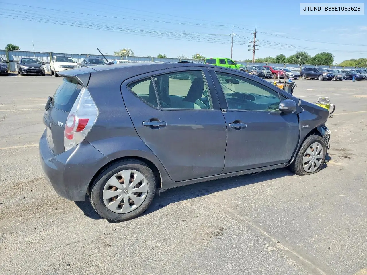 2014 Toyota Prius C One VIN: JTDKDTB38E1063628 Lot: 60518226