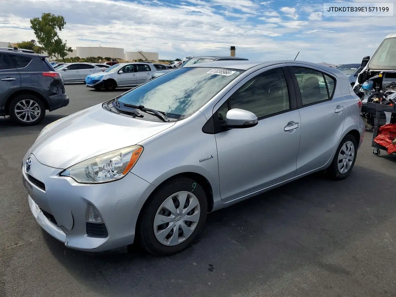 2014 Toyota Prius C Two VIN: JTDKDTB39E1571199 Lot: 61830966
