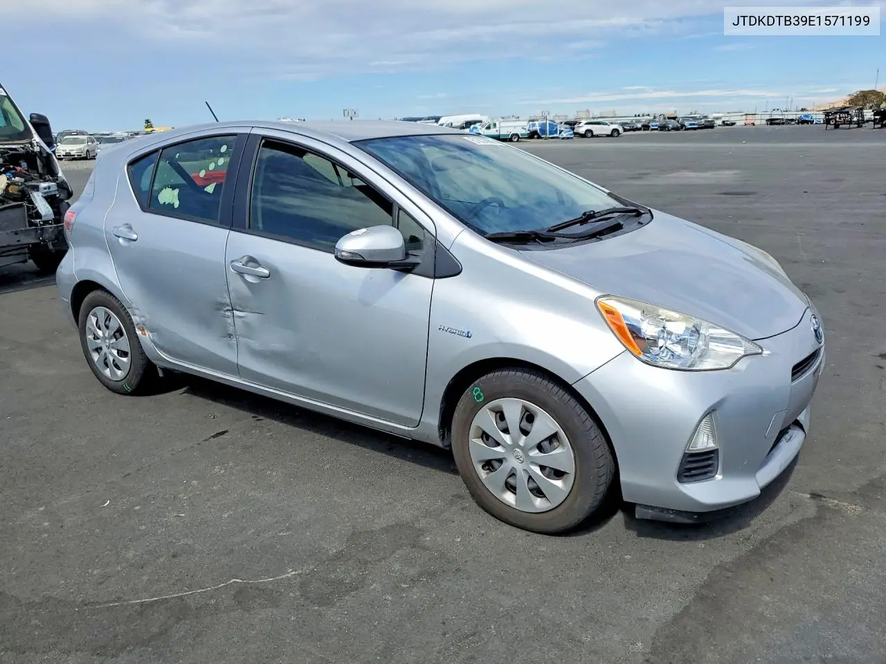 2014 Toyota Prius C Two VIN: JTDKDTB39E1571199 Lot: 61830966