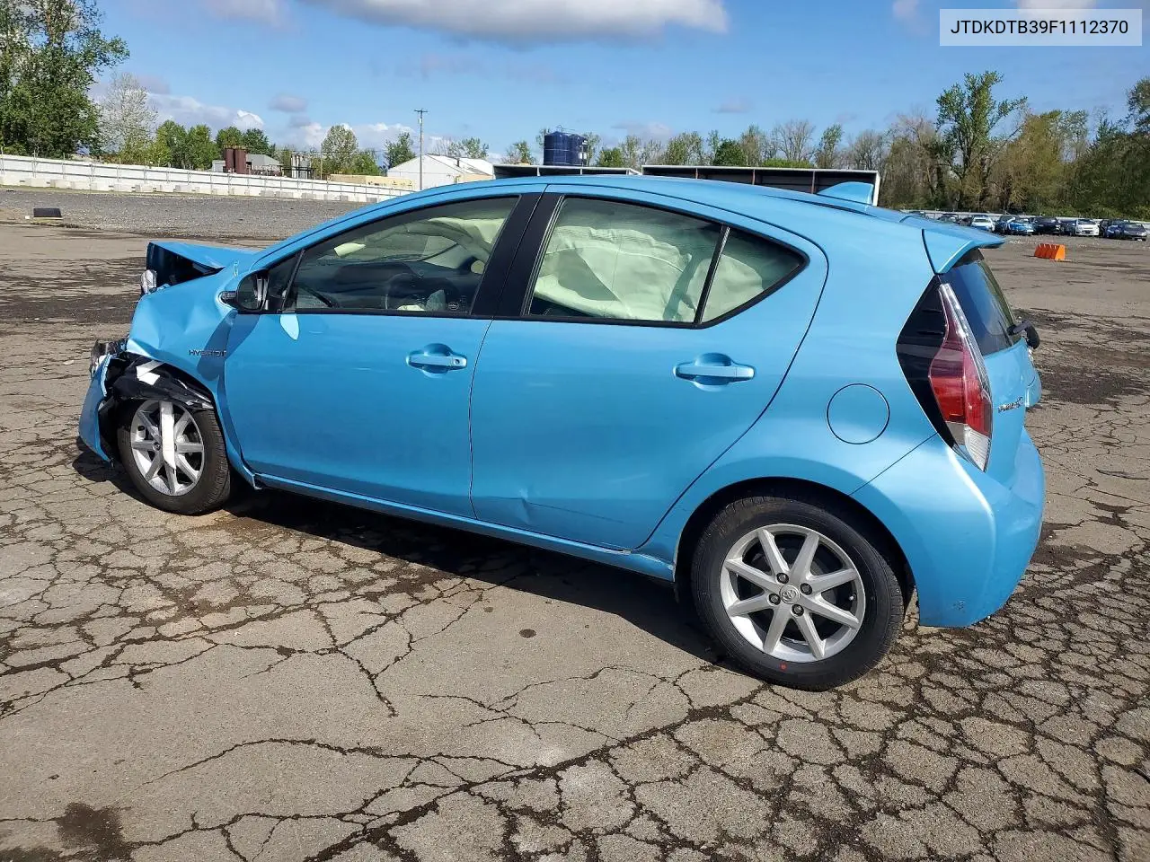 2015 Toyota Prius C Four VIN: JTDKDTB39F1112370 Lot: 50172216