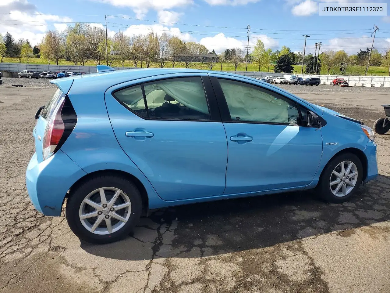 2015 Toyota Prius C Four VIN: JTDKDTB39F1112370 Lot: 50172216