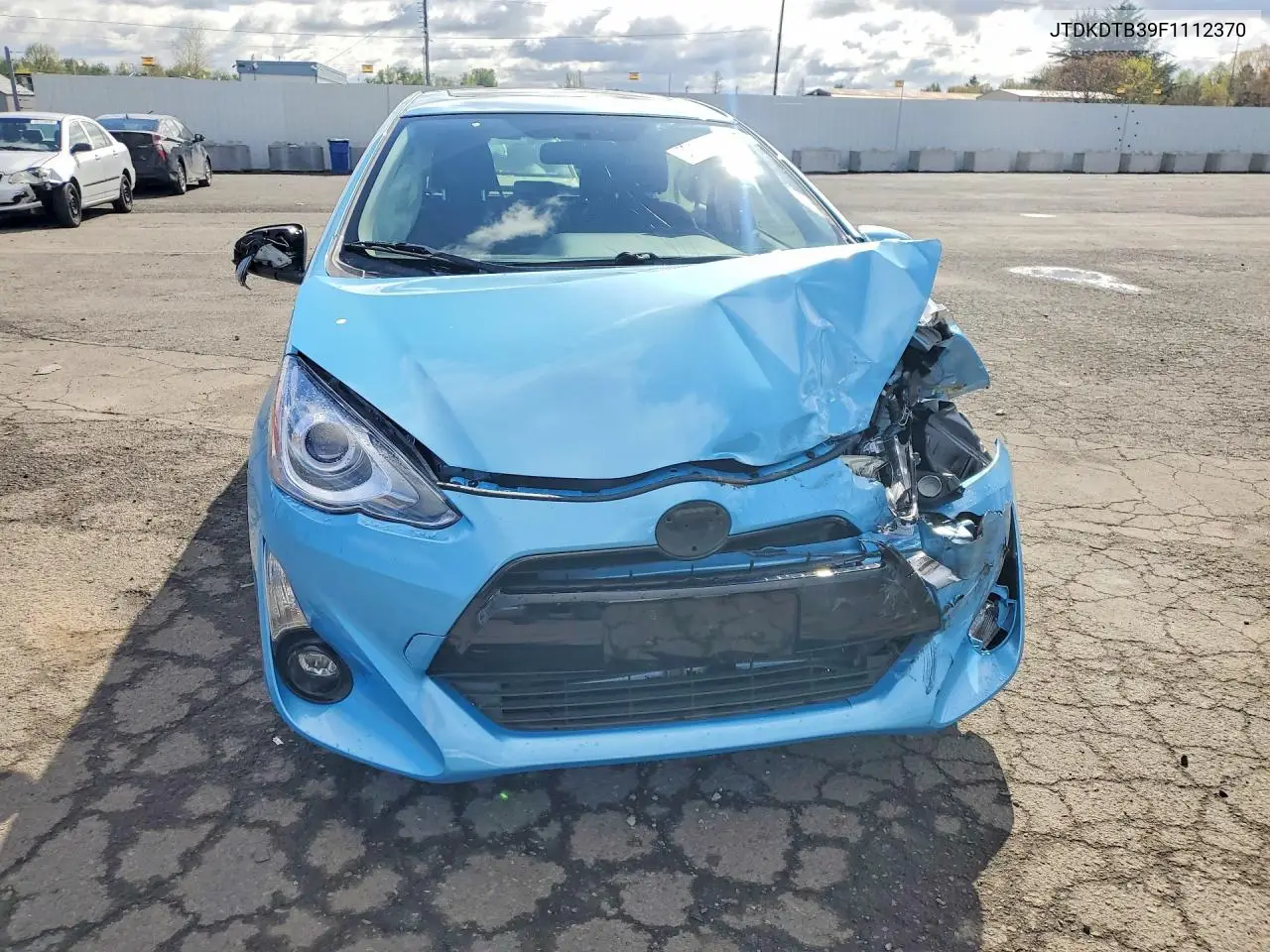 2015 Toyota Prius C Four VIN: JTDKDTB39F1112370 Lot: 50172216