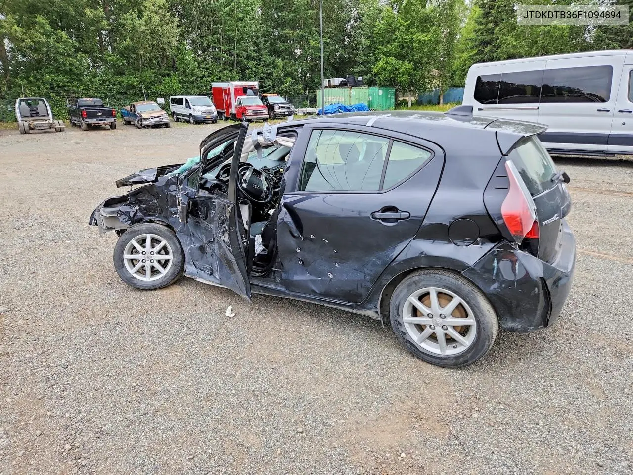 2015 Toyota Prius C Four VIN: JTDKDTB36F1094894 Lot: 60279736