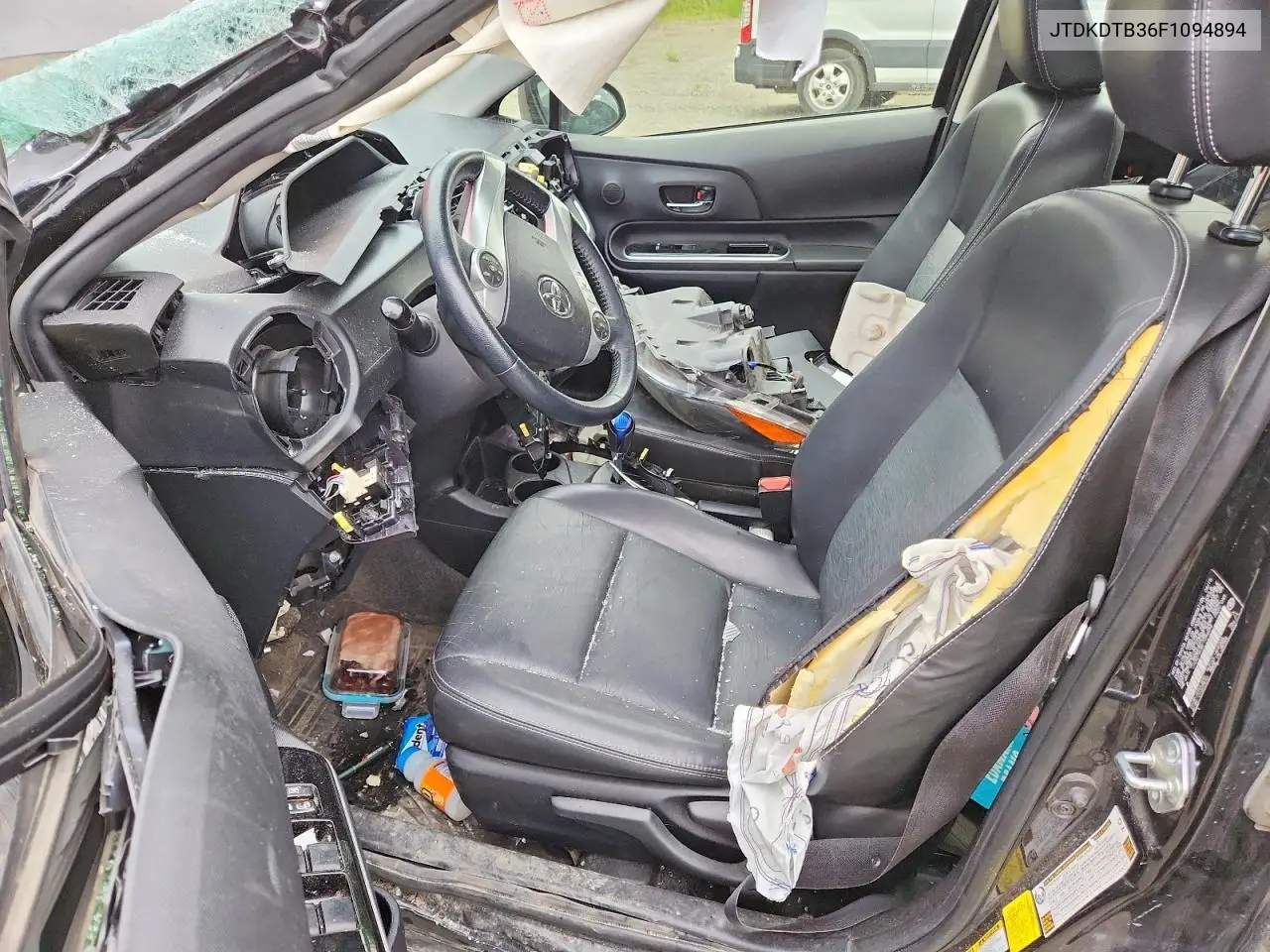 2015 Toyota Prius C Four VIN: JTDKDTB36F1094894 Lot: 60279736