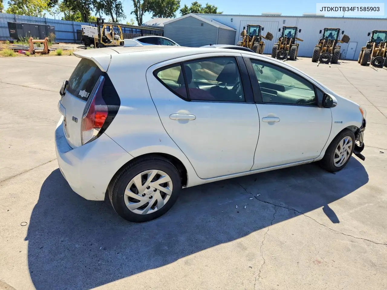2015 Toyota Prius C Two VIN: JTDKDTB34F1585903 Lot: 60721616