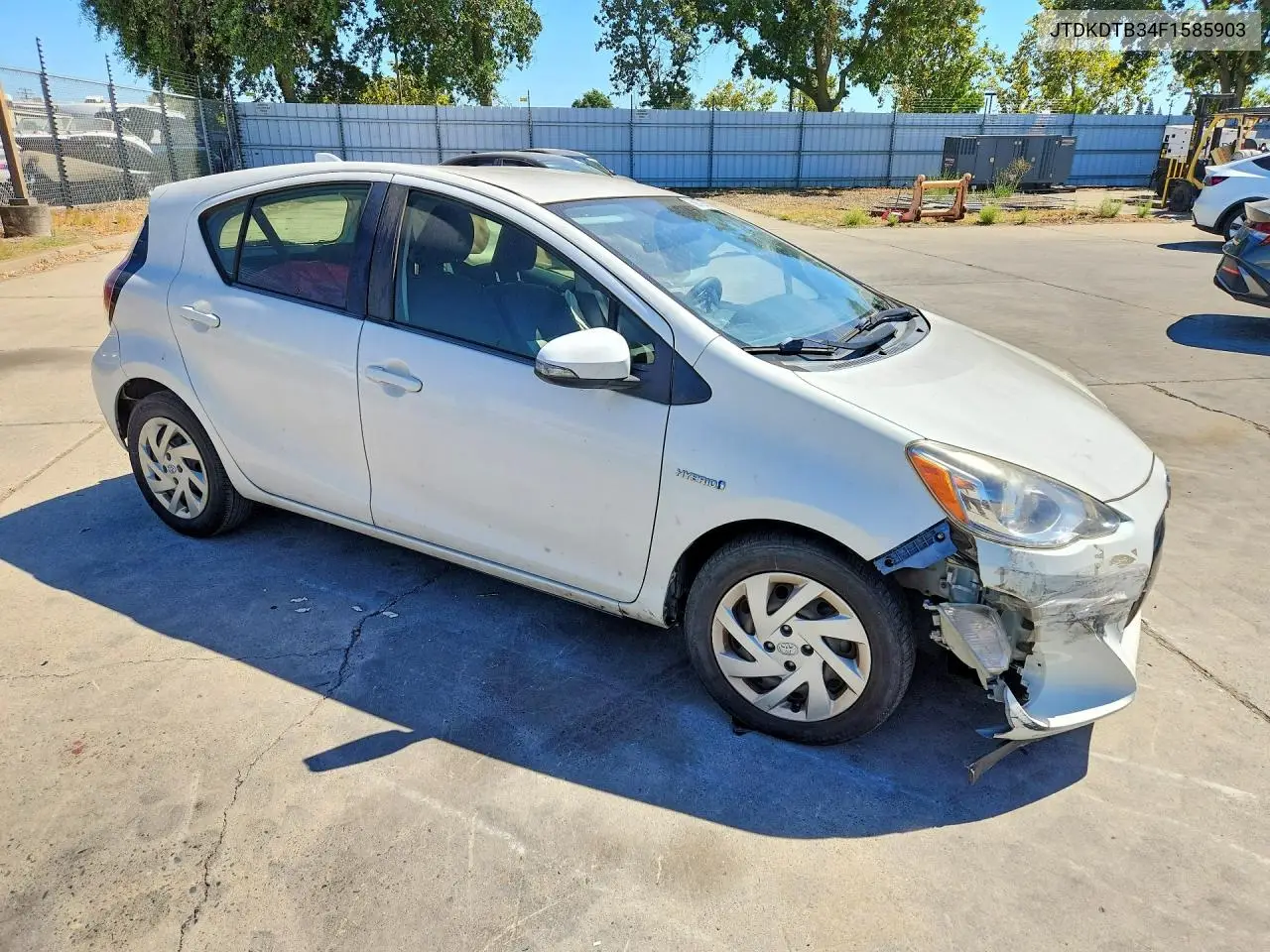 2015 Toyota Prius C Two VIN: JTDKDTB34F1585903 Lot: 60721616