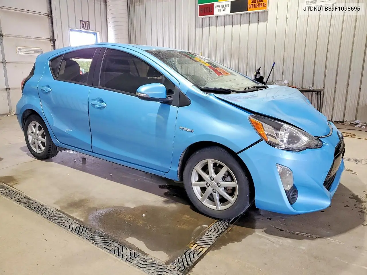 2015 Toyota Prius C Three VIN: JTDKDTB39F1098695 Lot: 61552056